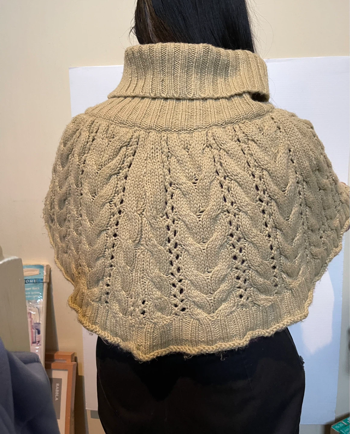 Luxa Cable Knit Poncho Sweater - photo 4