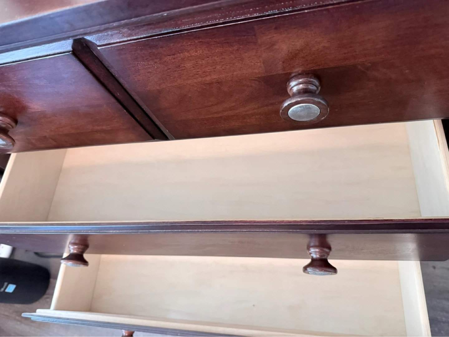 Dark Wood Dresser with Mirror - photo 5