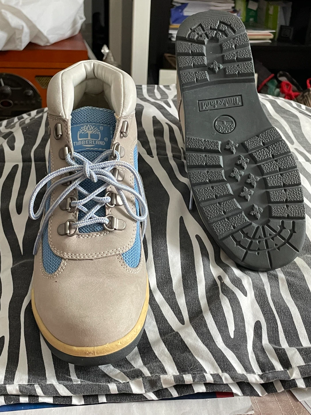 Timberland Women's Grey and Blue Lace-Up Hiking Boots - photo 2
