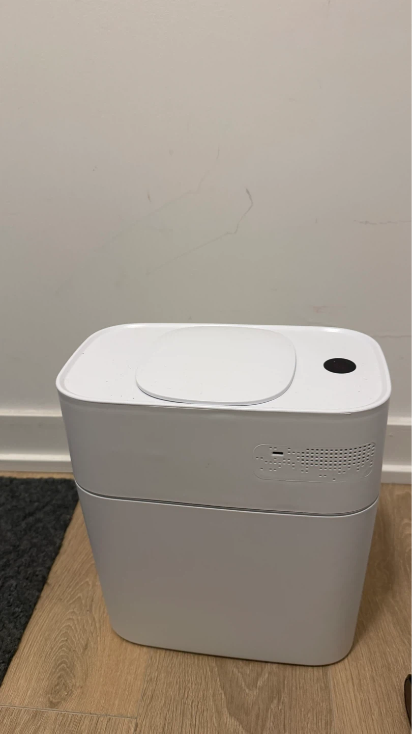 White Automatic Trash Can - photo 2
