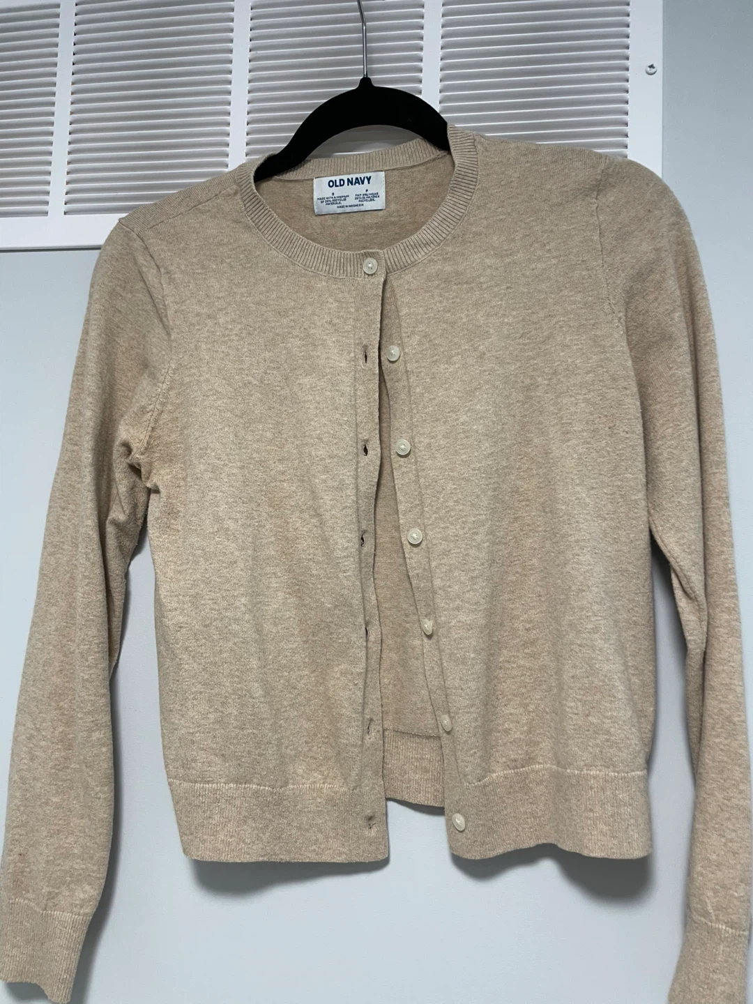 Old Navy Beige Cardigan Sweater