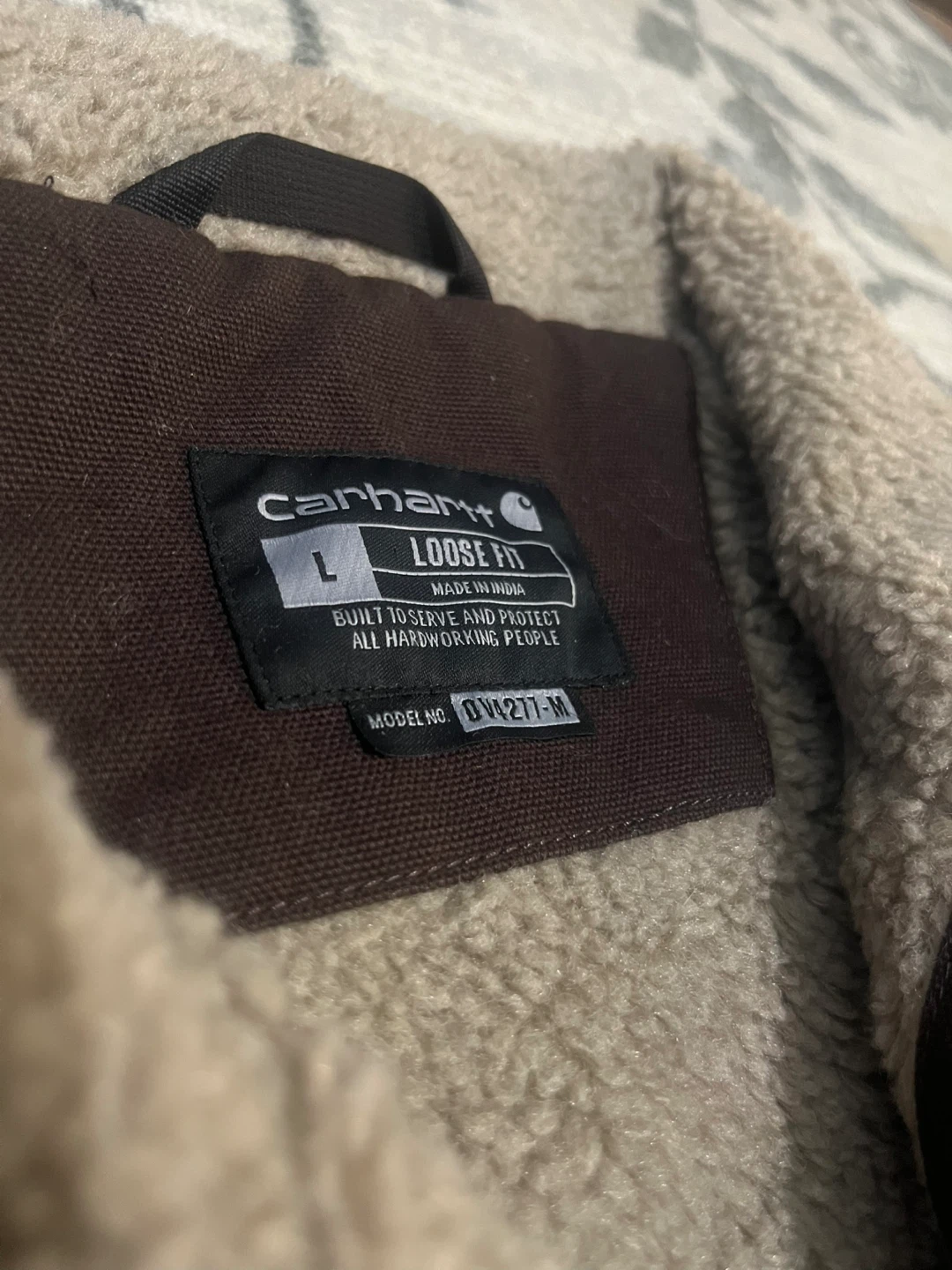 Carhartt Men's Sherpa Lined Vest - Brown, Size L - photo 2