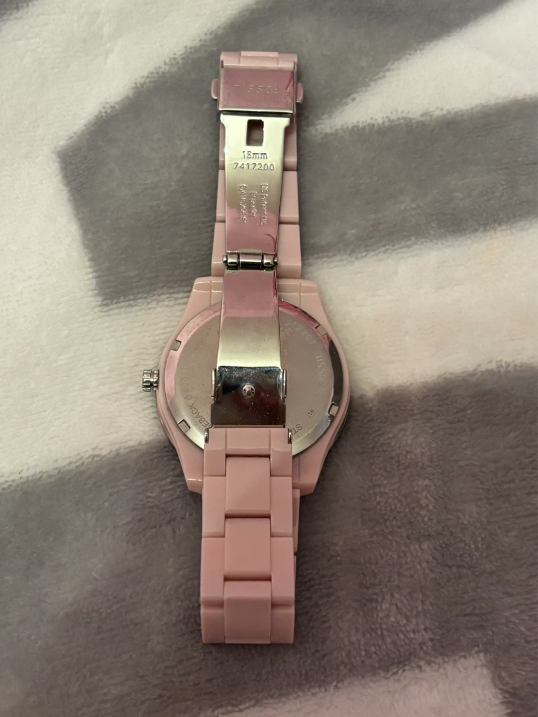 Fossil Pink Watch with Rhinestone Bezel - photo 5