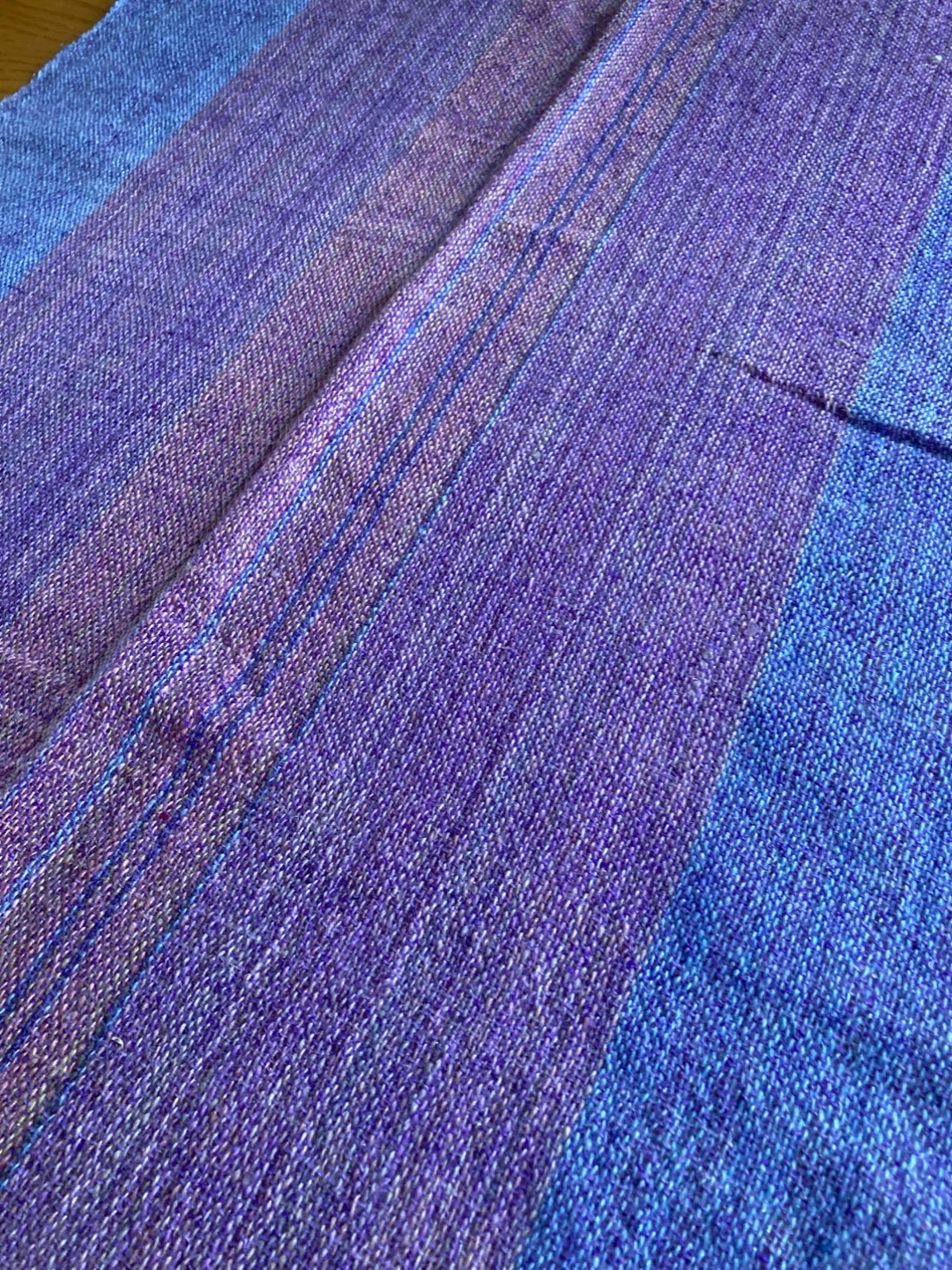 Woven Table Runner - Purple & Blue - photo 2