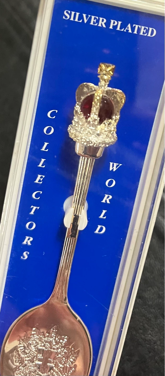 Silver Plated Collectors Spoon - London Crown