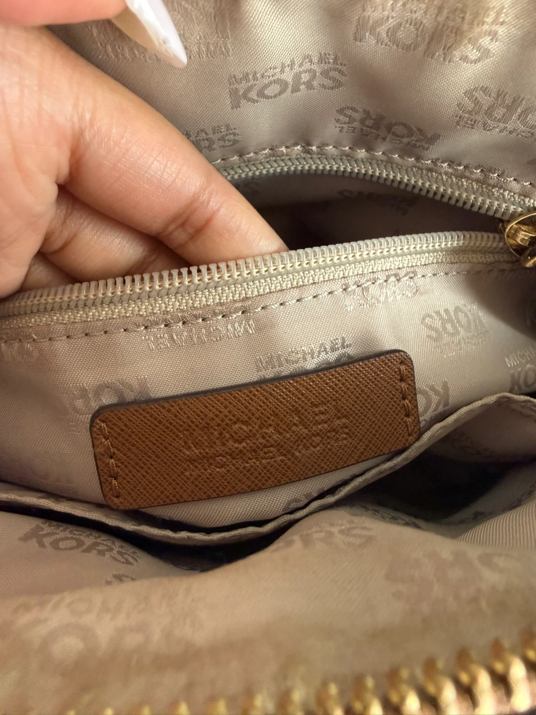 Michael Kors Brown Leather Dome Satchel Handbag - photo 5