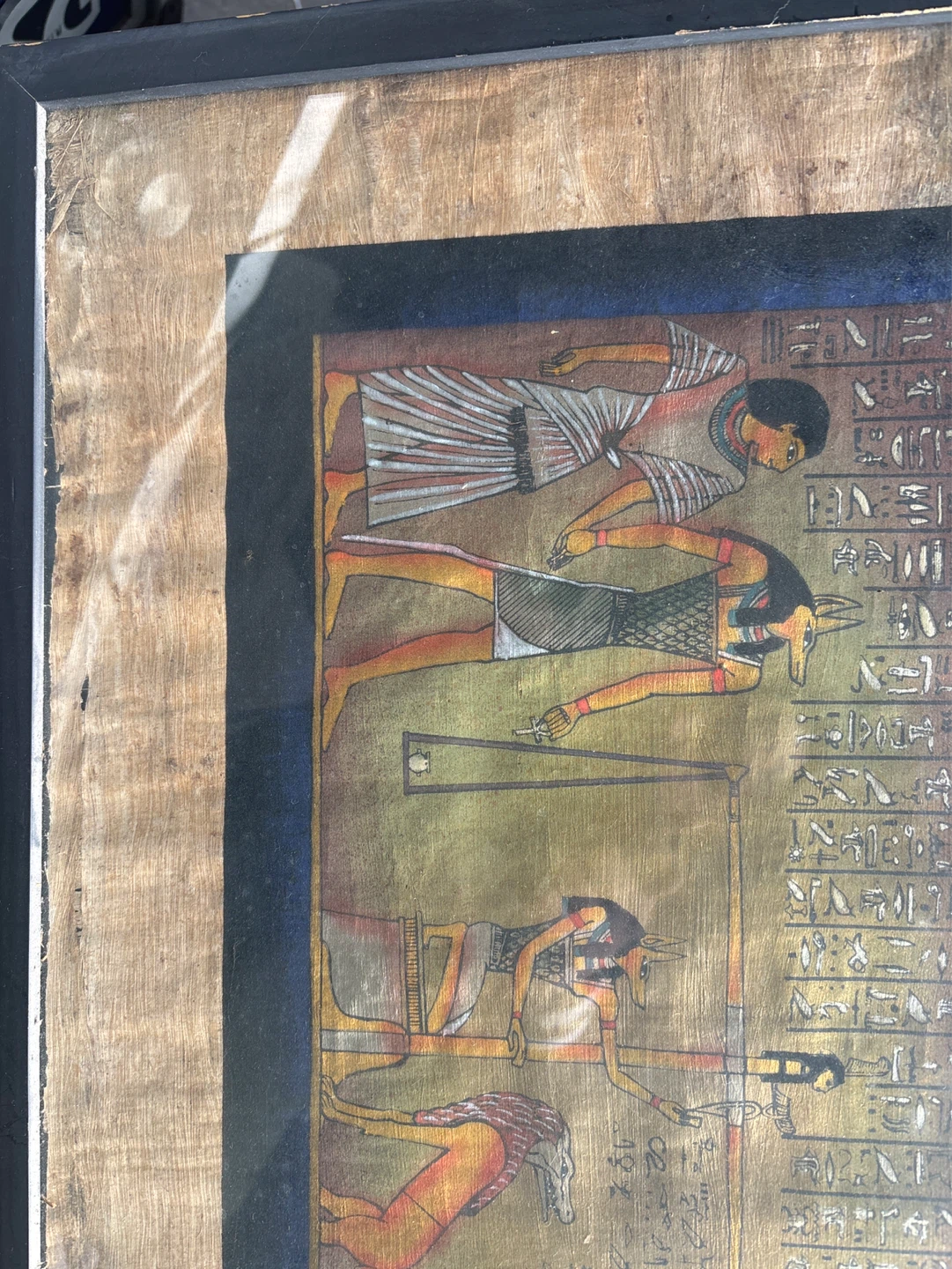 Framed Egyptian Papyrus Art - photo 3