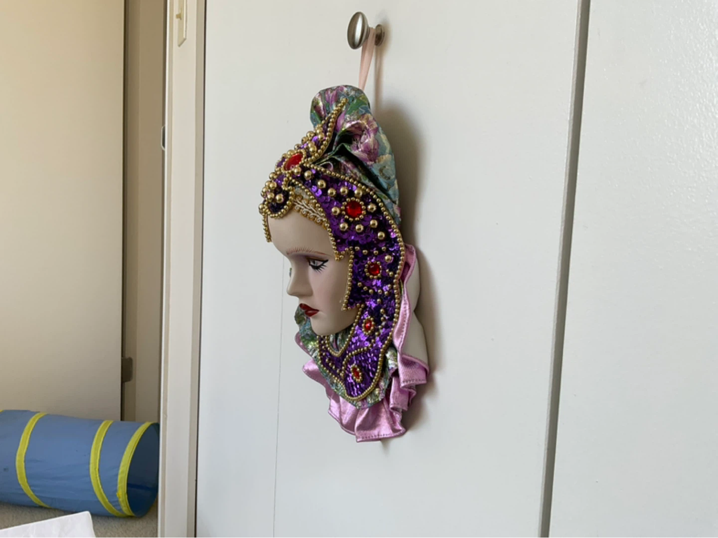 Lady Face Ceramic Mask Wall Hanging Art. - photo 3