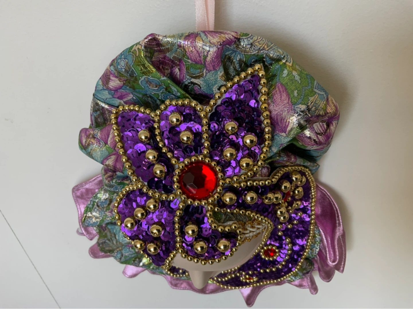 Lady Face Ceramic Mask Wall Hanging Art. - photo 2