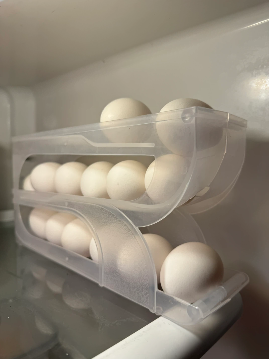 Clear Plastic Stackable Egg Holder