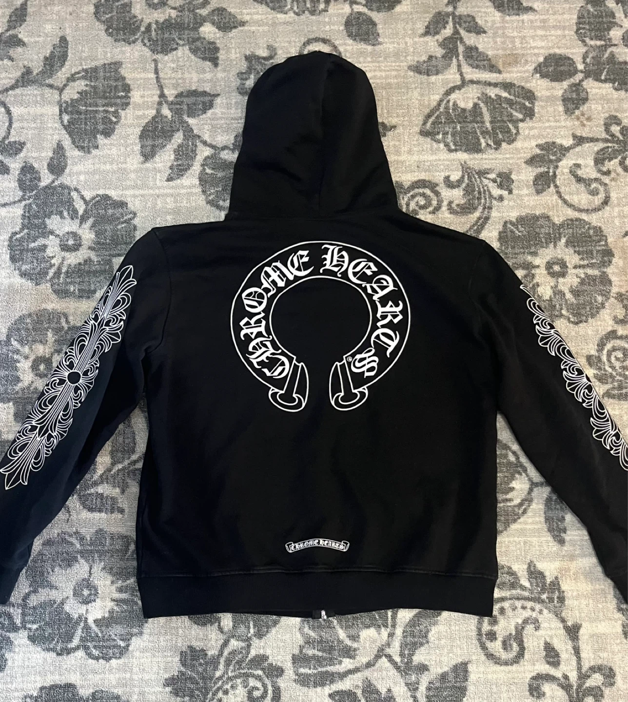 Chrome Hearts Black Zip-Up Hoodie - photo 2
