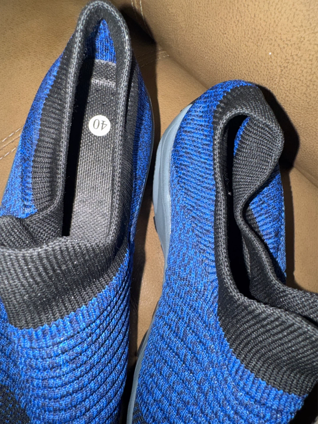 Brand new Blue Knit Slip-On Sneakers - Size 40 - photo 4