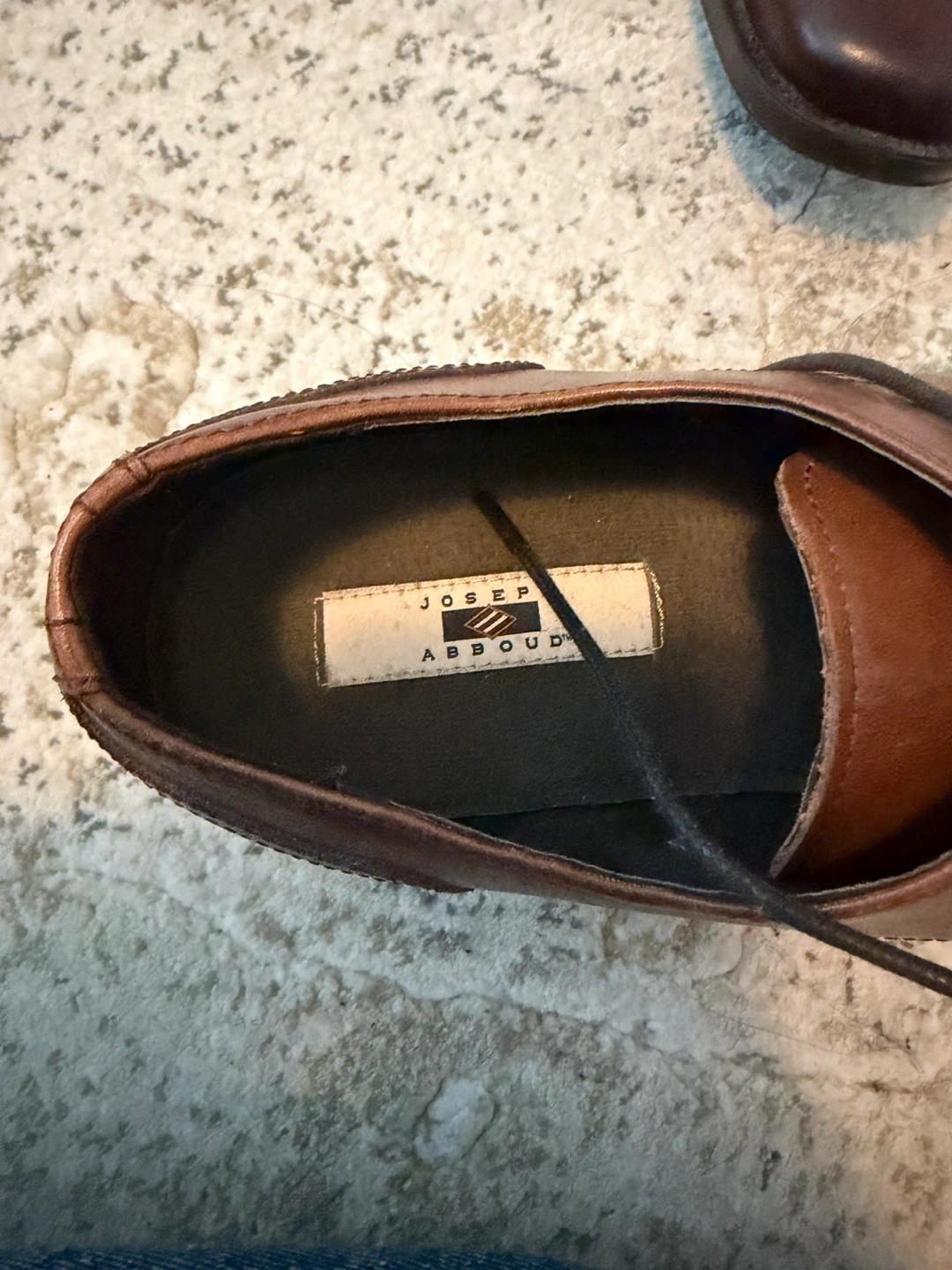 Joseph Abboud Brown Leather Dress Shoes - Size 7.5 - photo 4