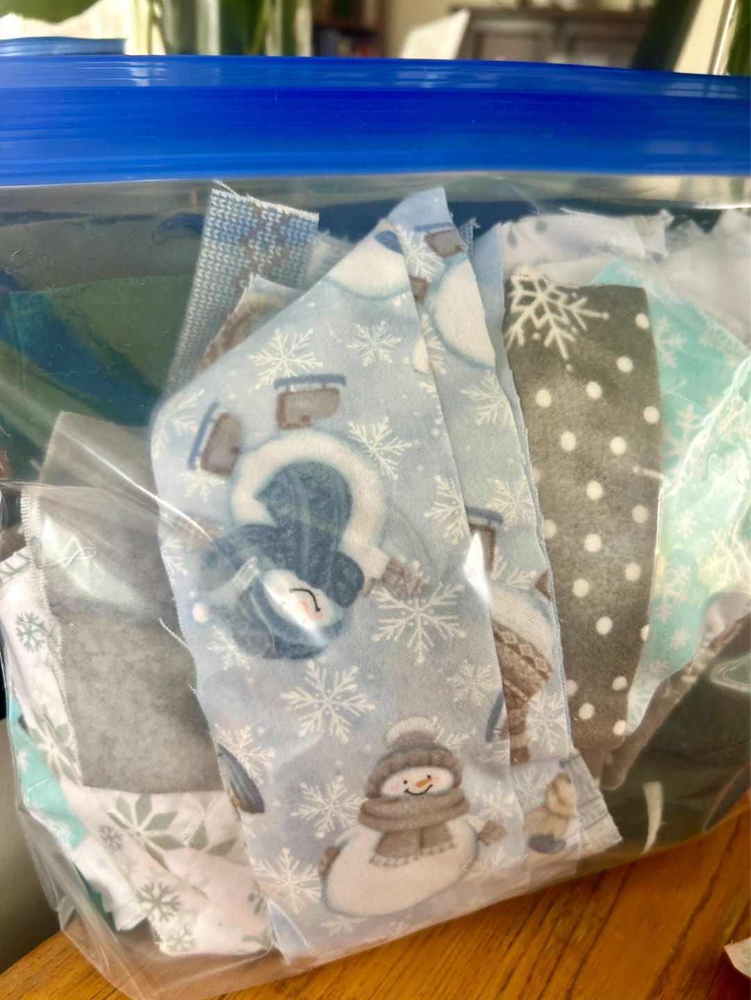 Flannelette Fabric Scraps Bundle - Winter Themed - photo 2