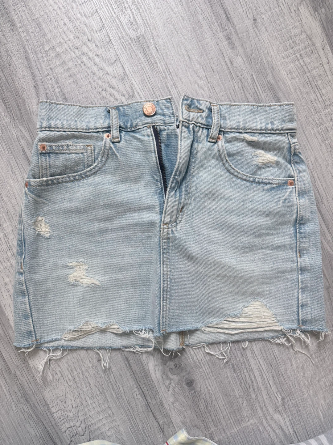 Dimitri Black Denim Micro Skort