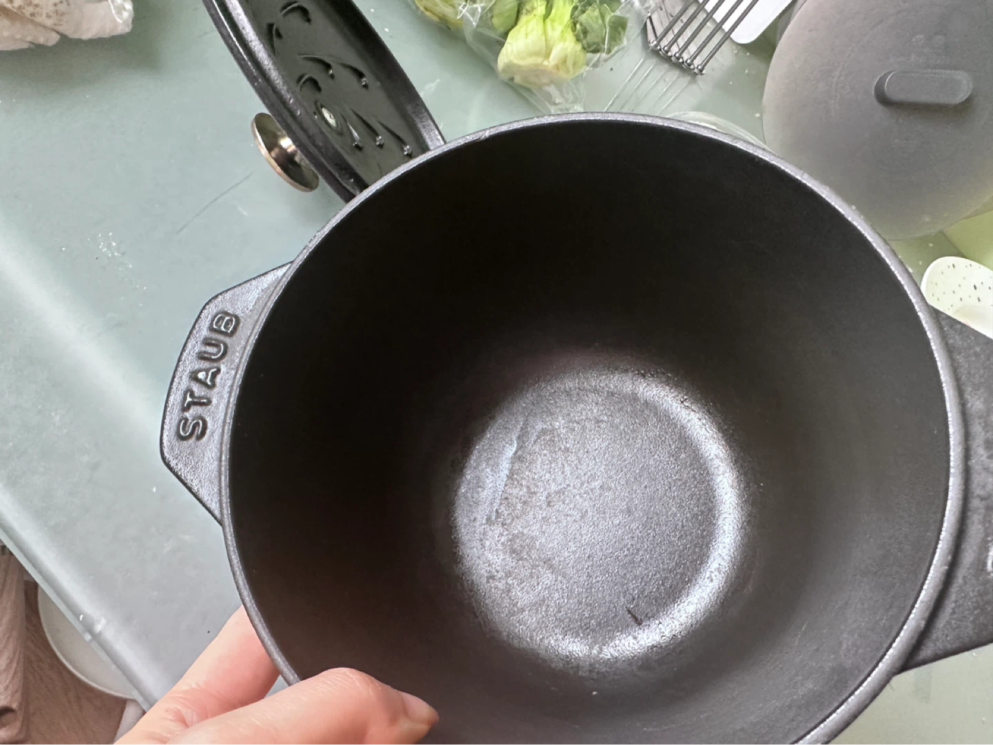 Staub Cast Iron Petite French Oven - 16 cm, Matte Black - photo 2