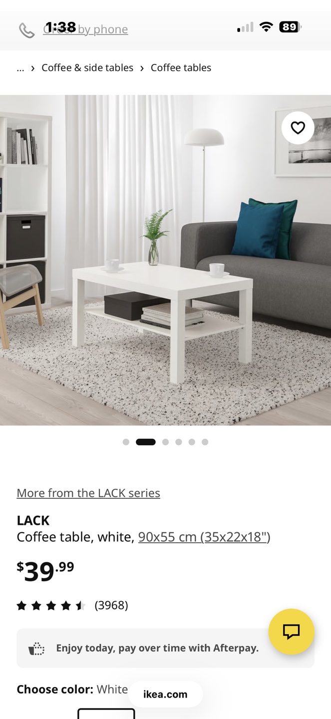 IKEA LACK Coffee Table - White 90x55 cm - photo 2