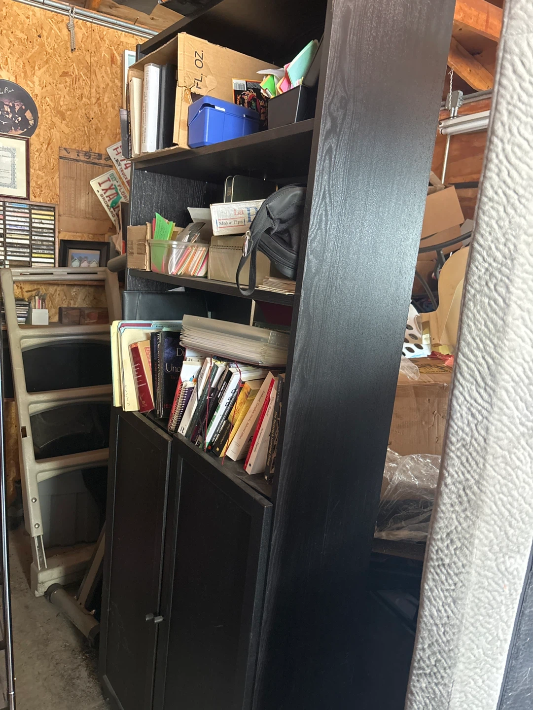 Black shelf needs some work garage pick up