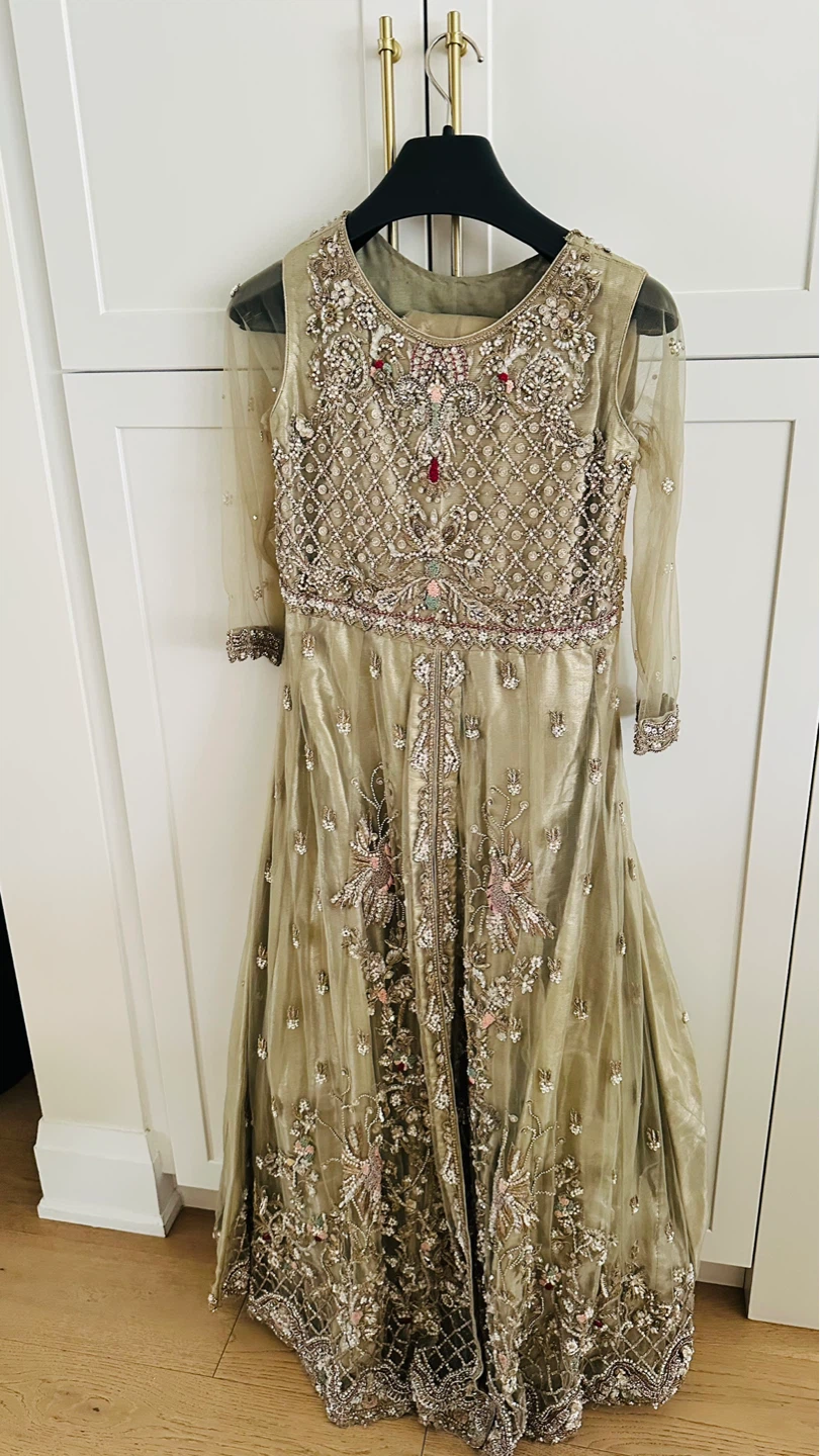 Embellished Maxi Dress - Gold