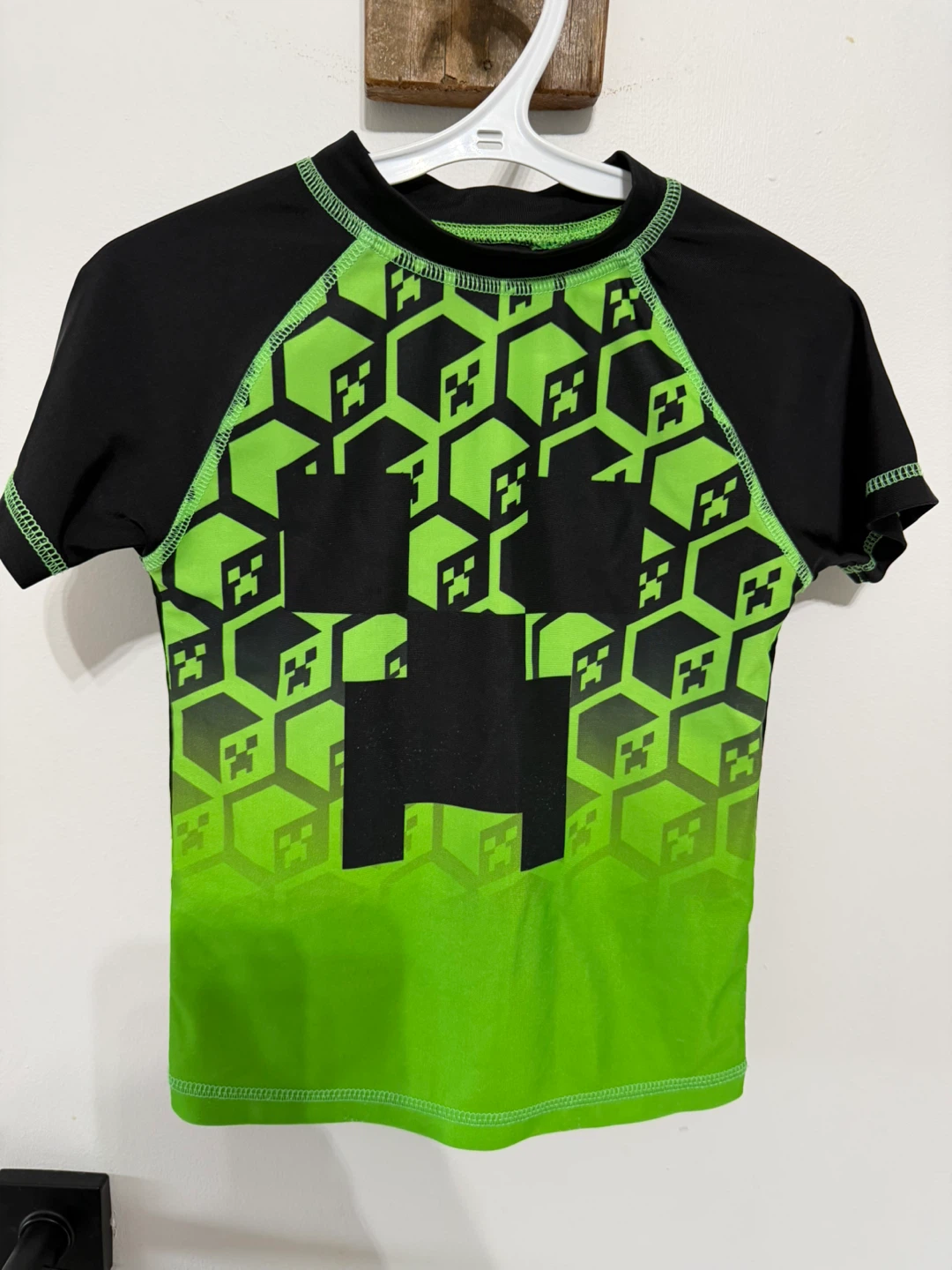 Size 6 Minecraft swim shirt