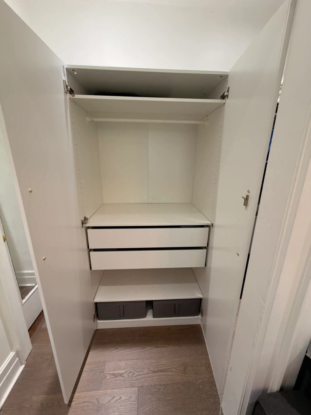 IKEA Wardrobe + Custom Drawers & Storage