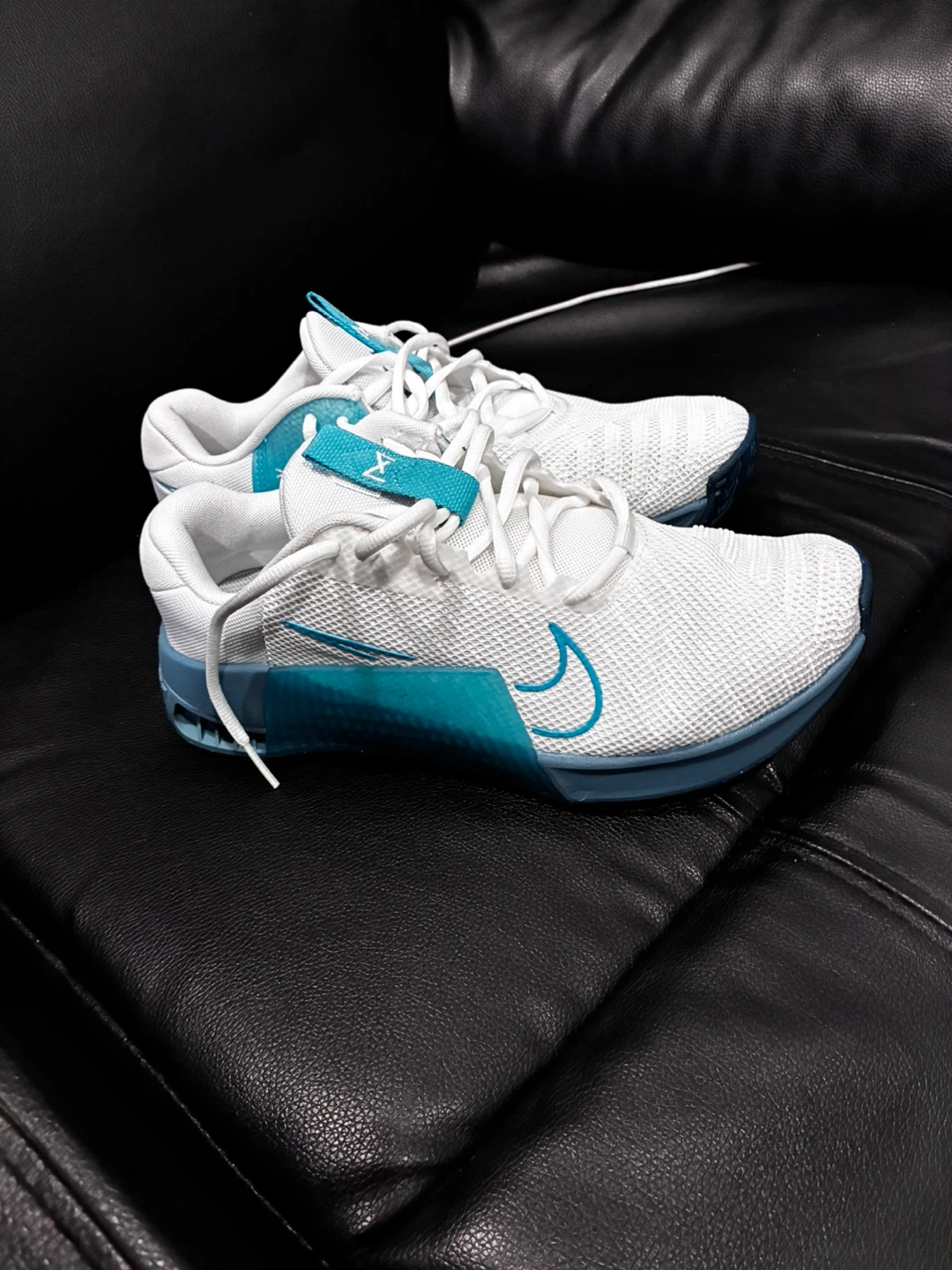 Nike Metcon White/Teal Training Shoes US 8.5 - photo 3