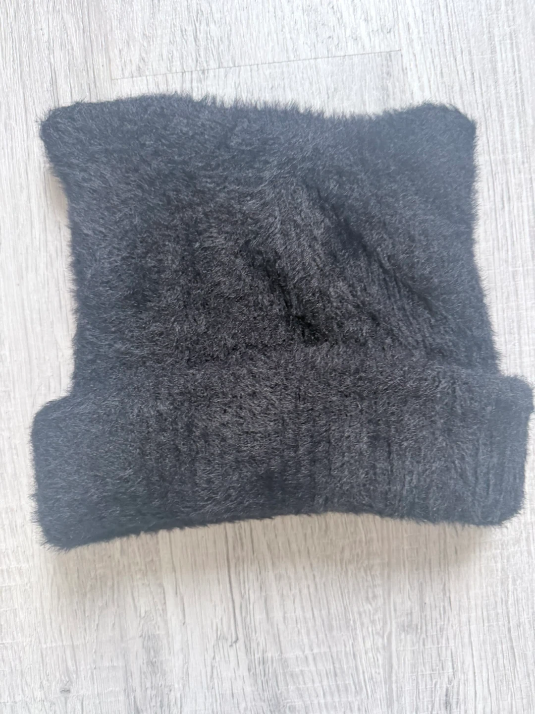 Black Fuzzy Beanie - photo 2