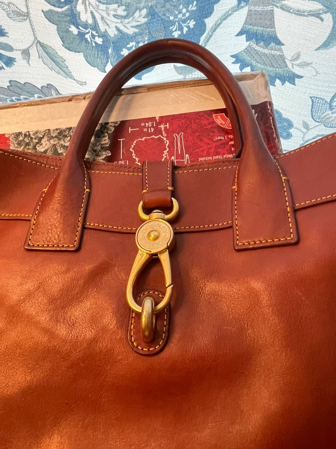 Dooney & Bourke Brown Leather Satchel Bag