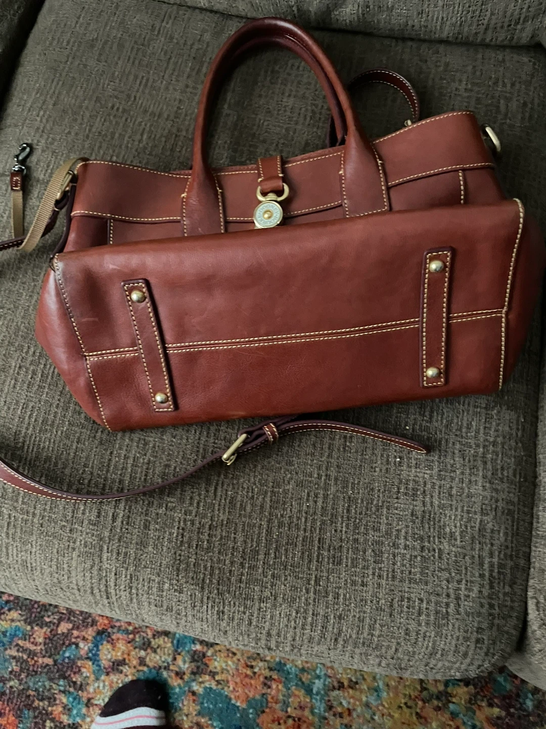 Dooney & Bourke Brown Leather Satchel Bag - photo 5