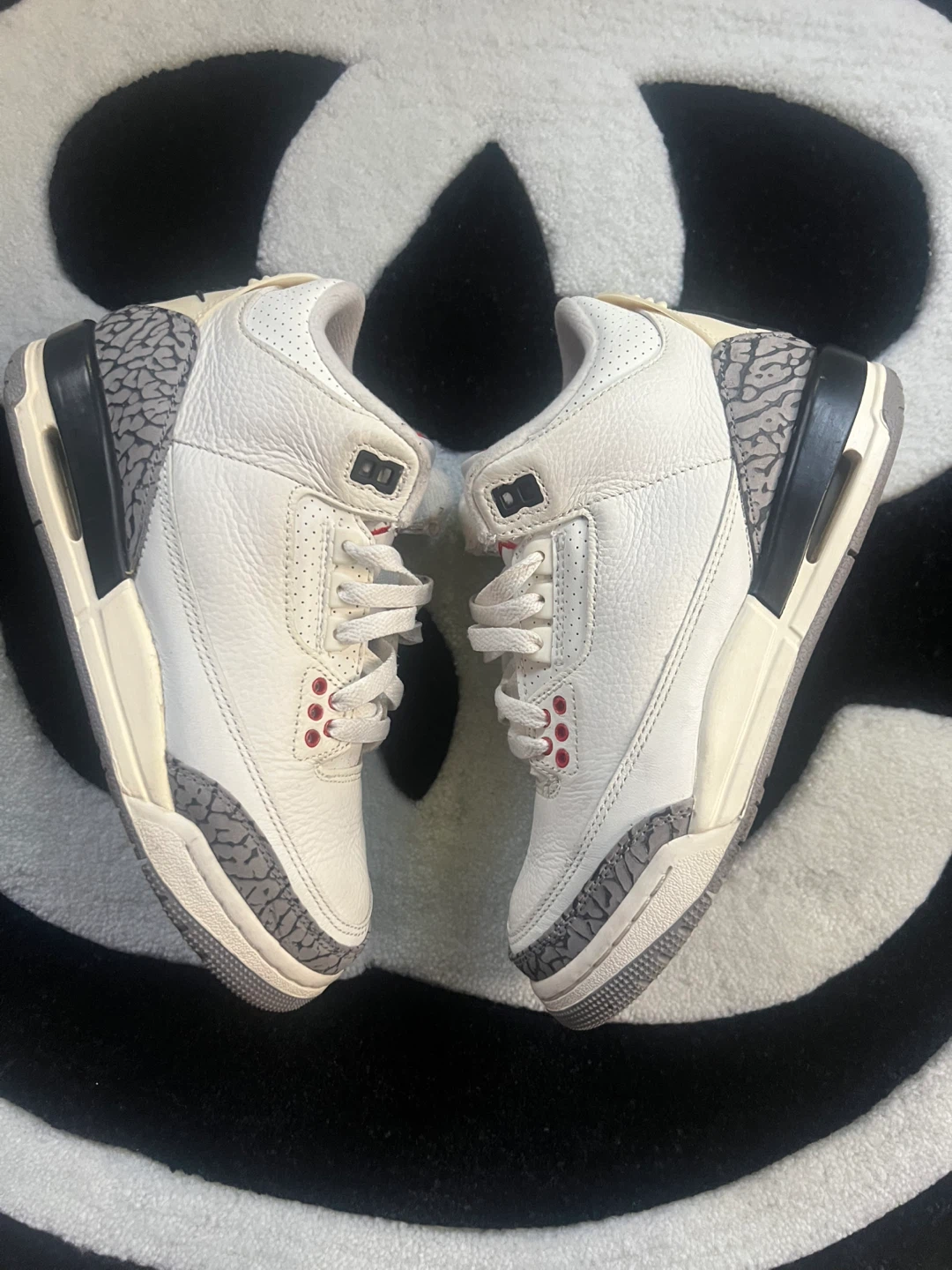 Jordan 3 "White Cement" Kids Size 4Y