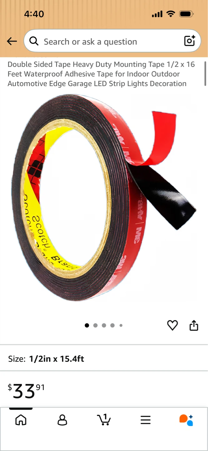 New-EMITEVER Double Sided Tape - 16 Feet x 0.94 inch - photo 5