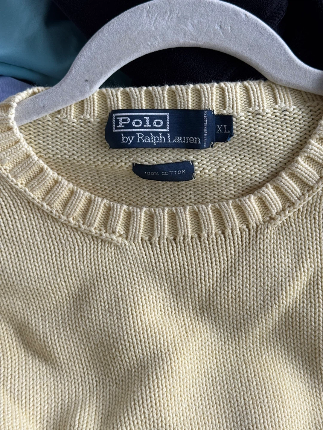 Polo Ralph Lauren Yellow Sweater XL - photo 2