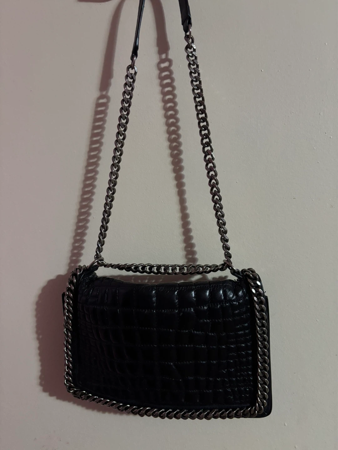 Zara Woman Black Quilted Chain Shoulder Bag - photo 2