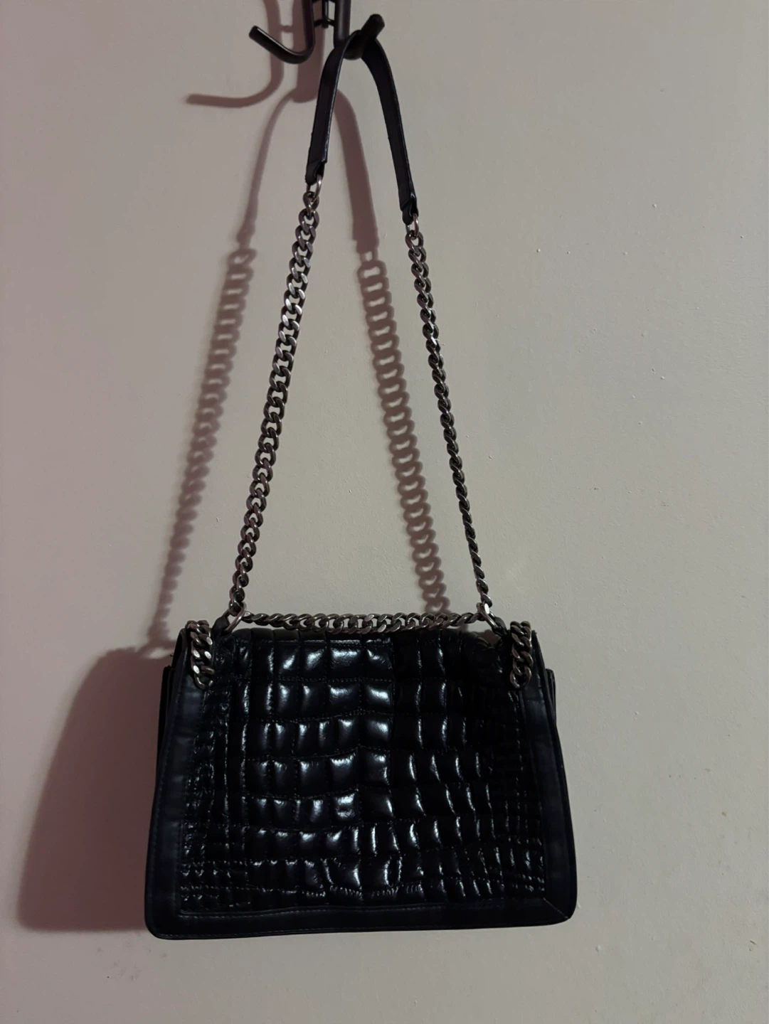 Zara Woman Black Quilted Chain Shoulder Bag - photo 3