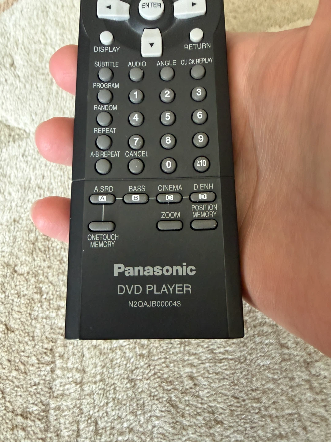 Panasonic DVD Player (N2QAJB000043) - photo 2