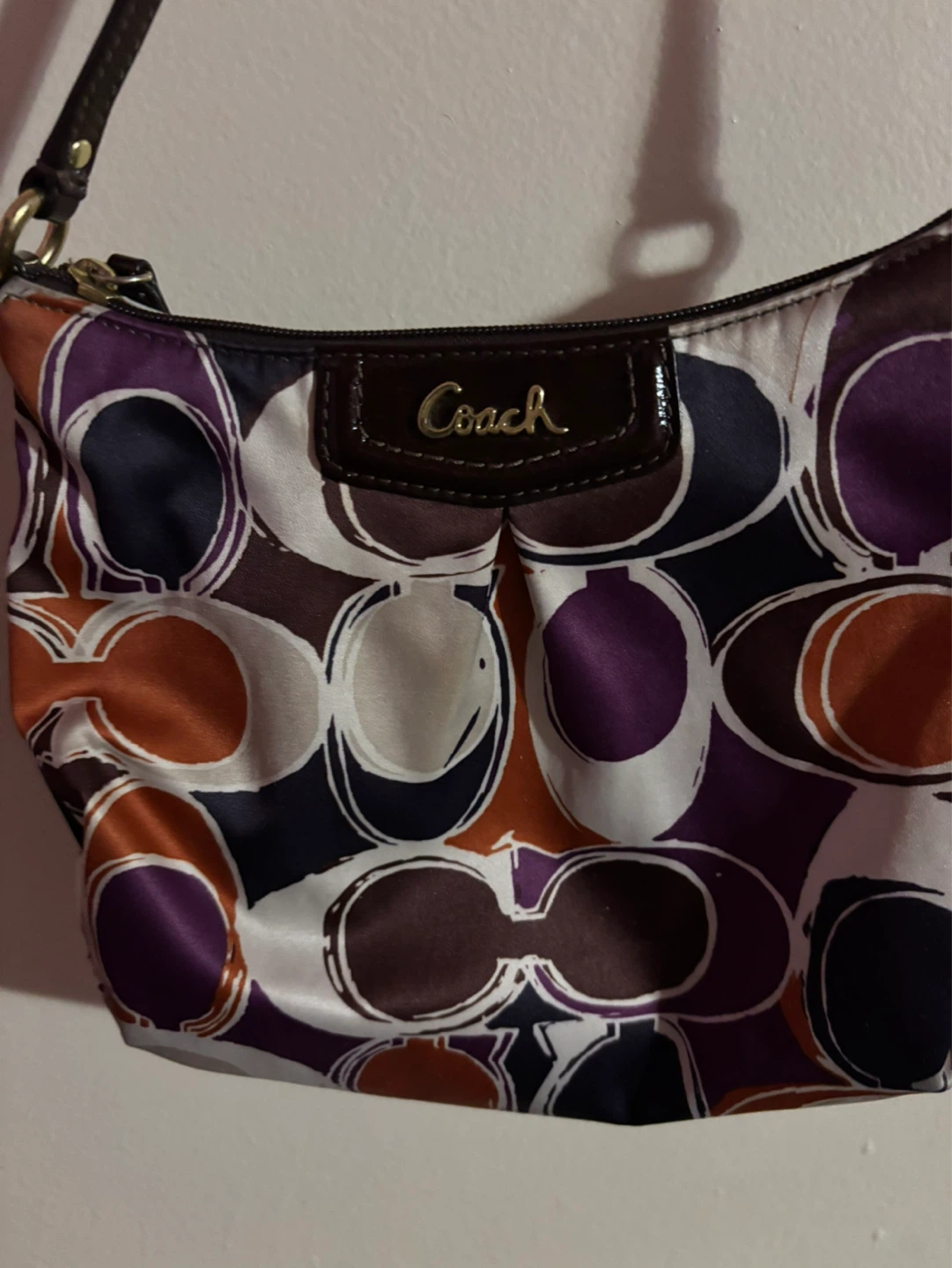 COACH Ashley Scarf Signature Swingpack Shoulder Bag