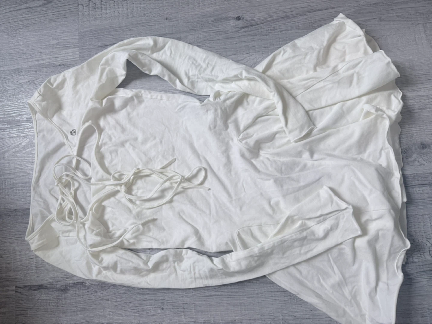 Pain or Pleasure White long-sleeve top