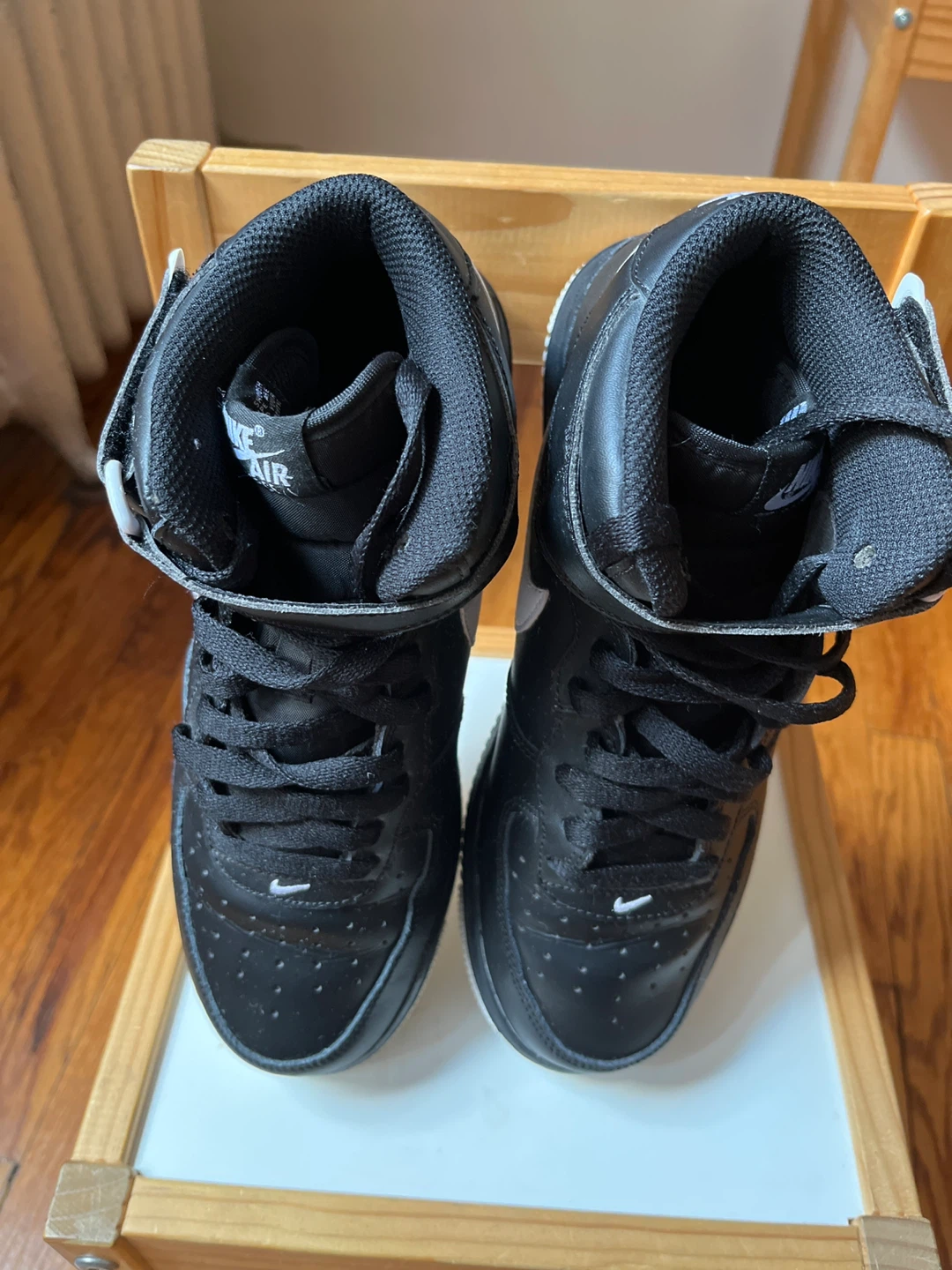 Nike Air Force 1 High Top Sneakers - Black/White - photo 3
