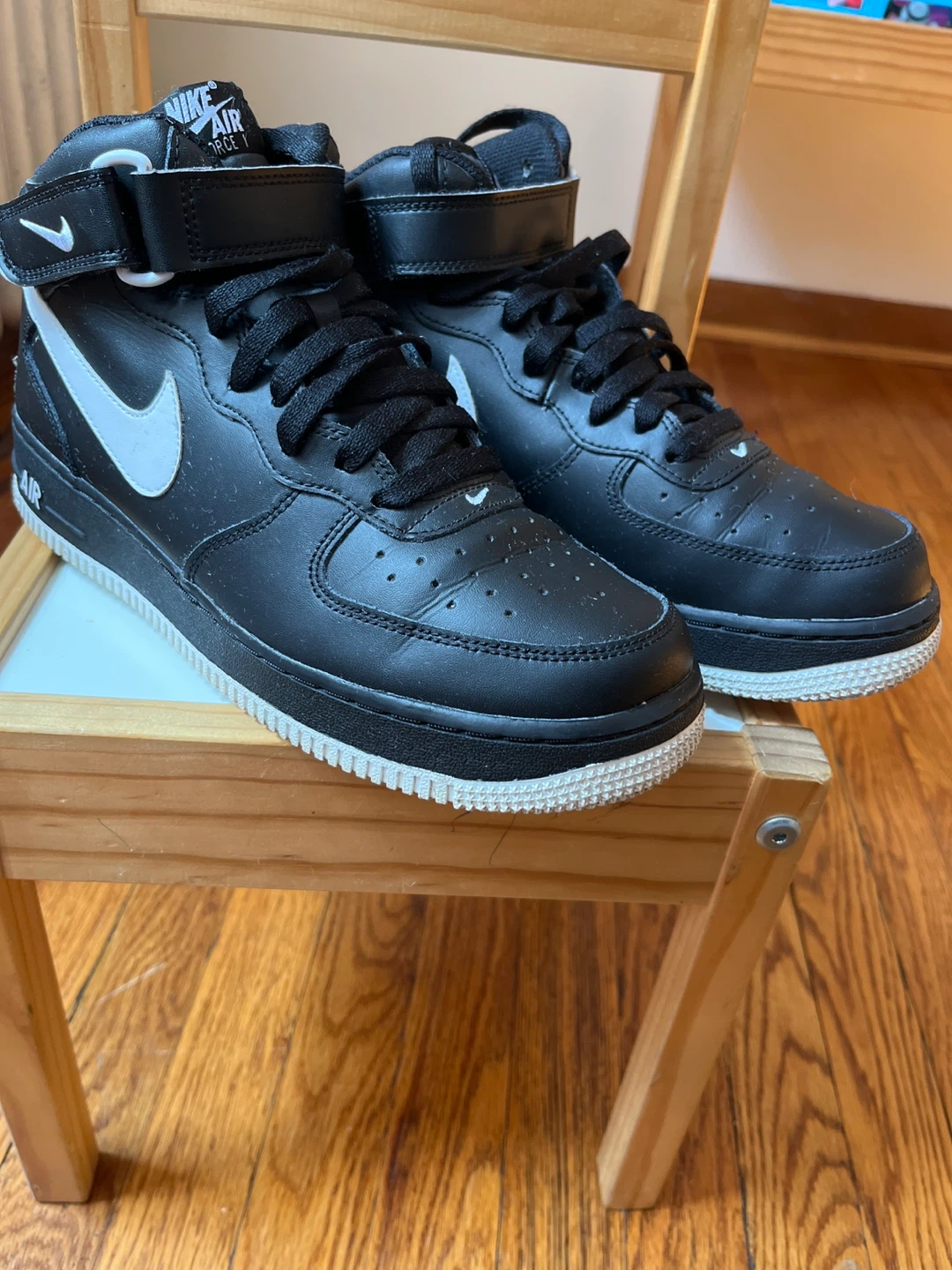 Nike Air Force 1 High Top Sneakers - Black/White