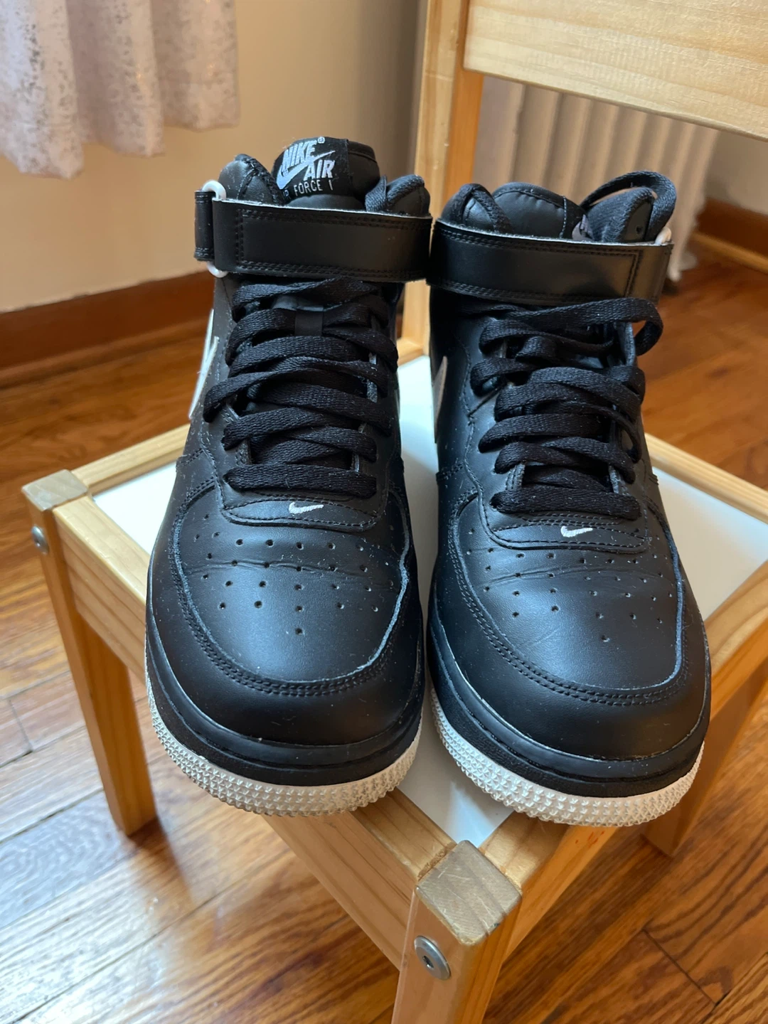 Nike Air Force 1 High Top Sneakers - Black/White - photo 2