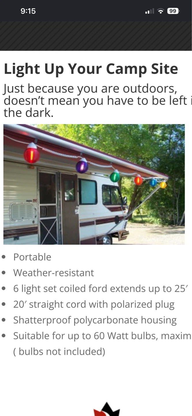 RV AWNING LIGHTS