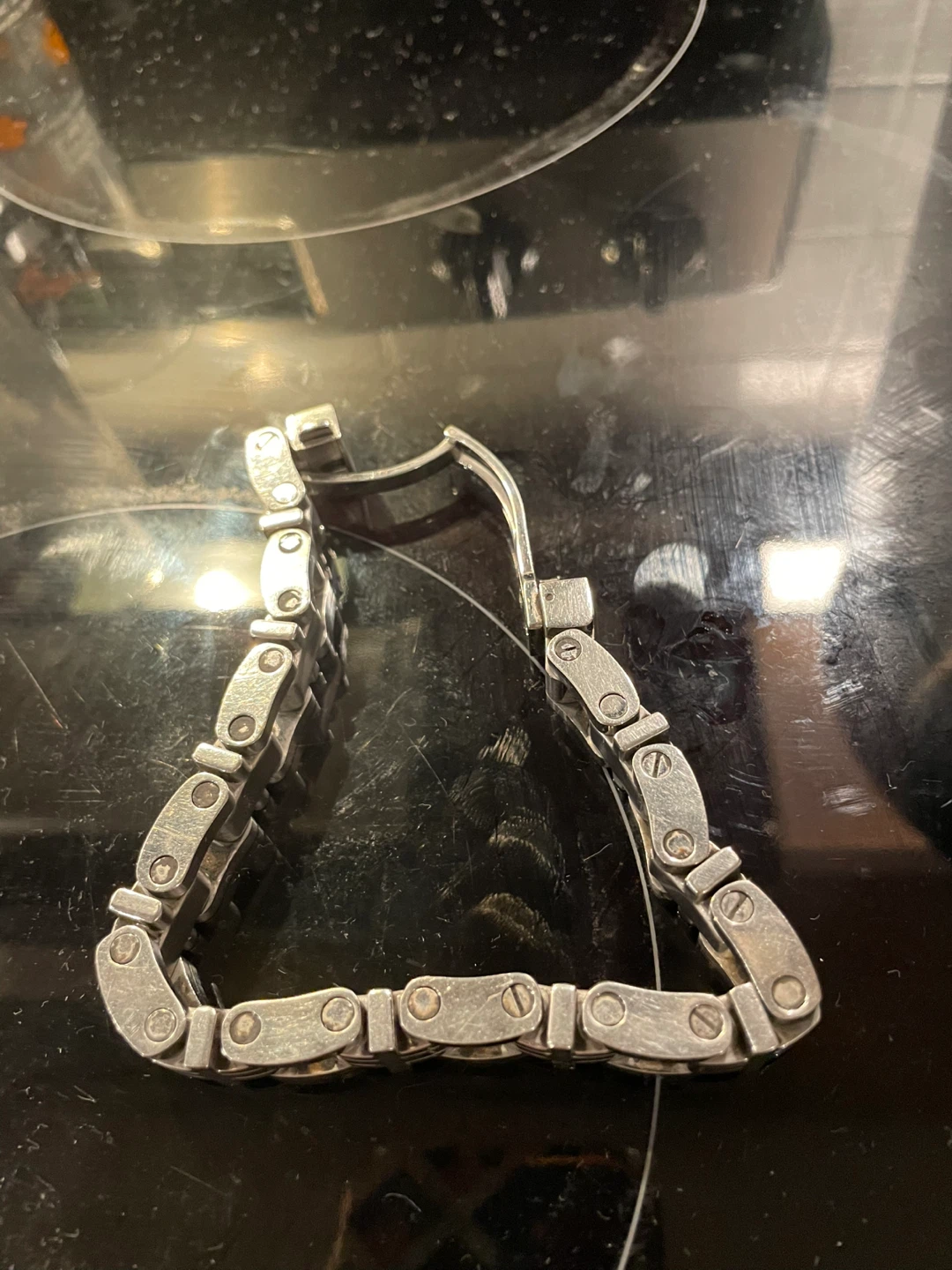 Men's Silver Tone Link Bracelet - photo 4