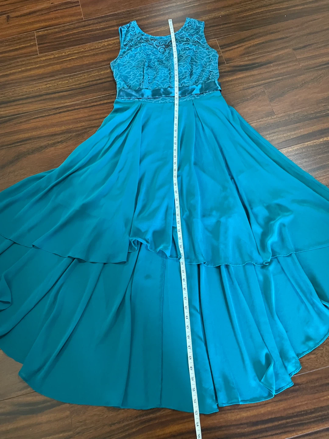 Bery Love women’s medium teal formal lace high low dress - photo 5