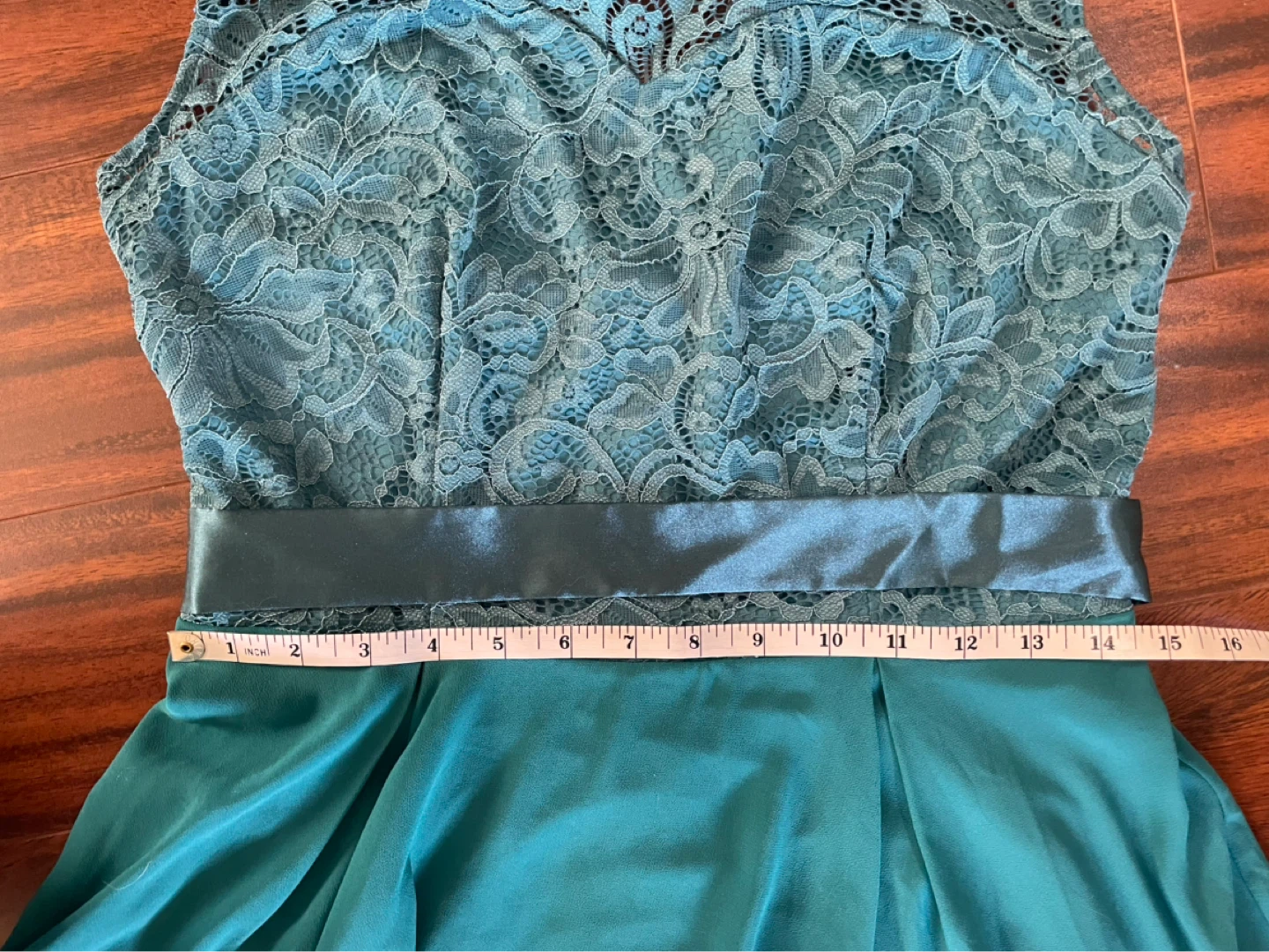 Bery Love women’s medium teal formal lace high low dress - photo 4