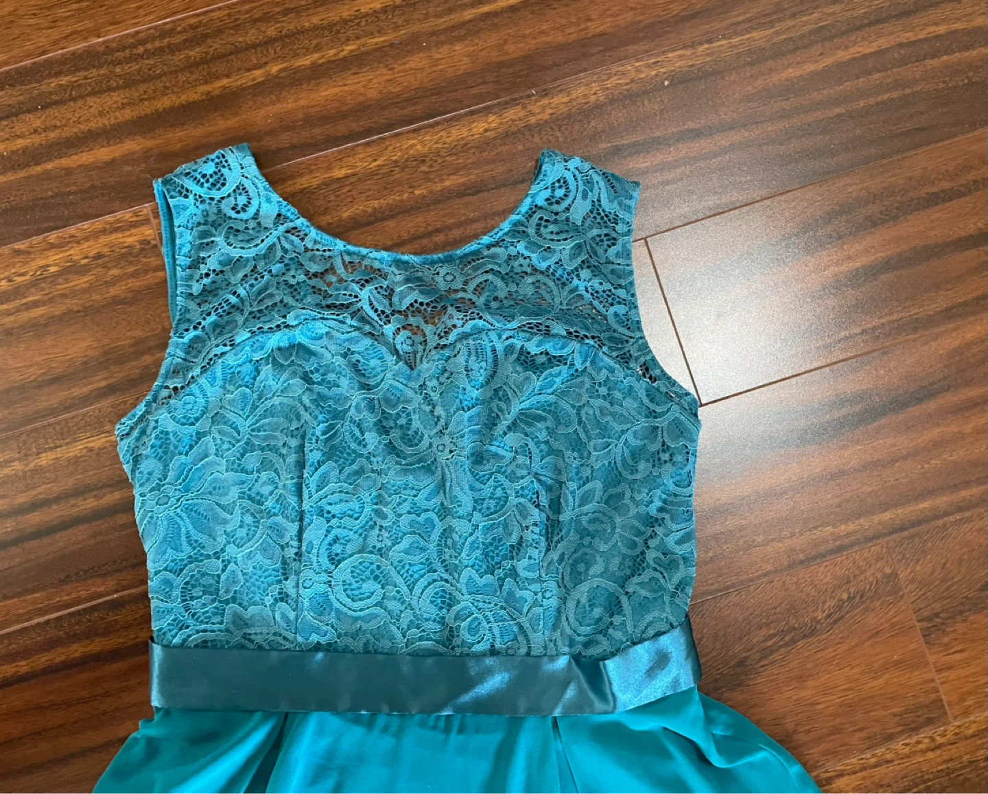 Bery Love women’s medium teal formal lace high low dress - photo 2