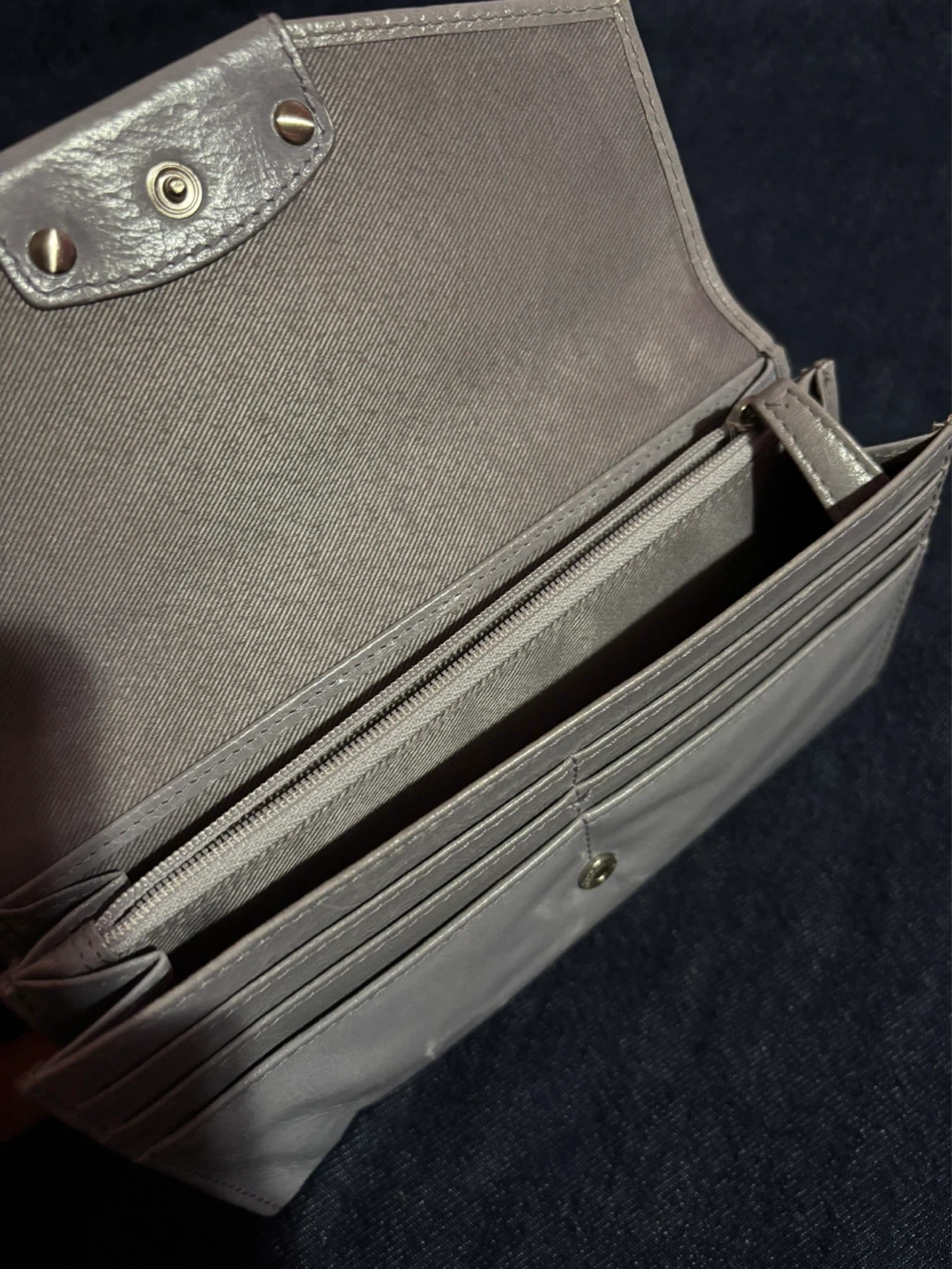 Grey/ light purple Clutch Wallet - photo 2