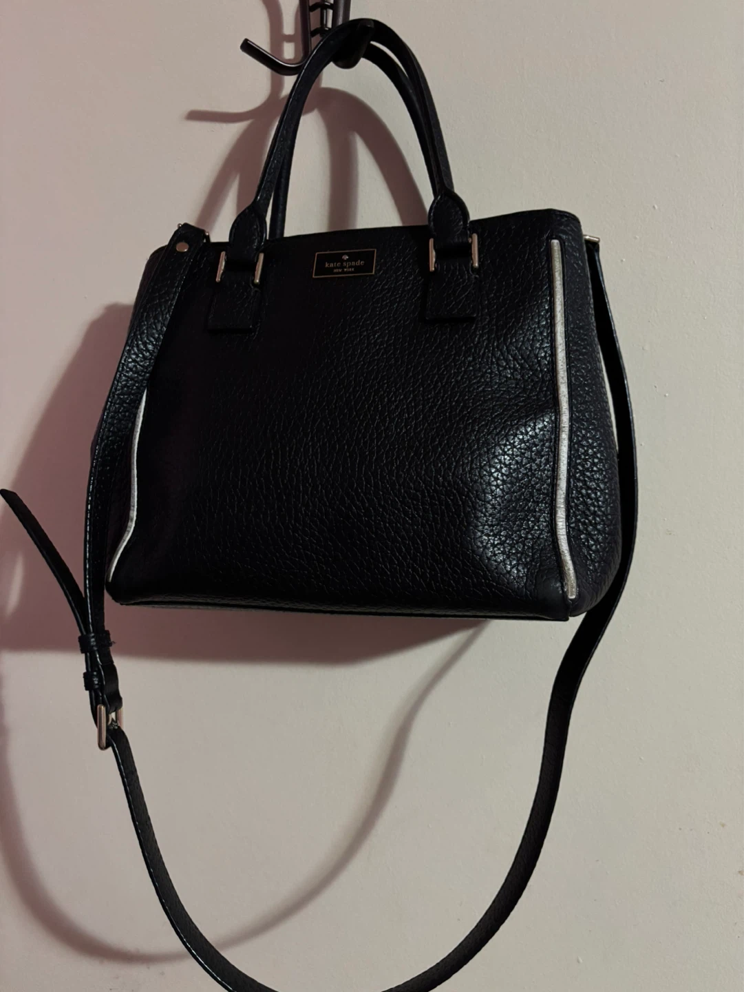 Kate Spade Black Leather Satchel Handbag - photo 2