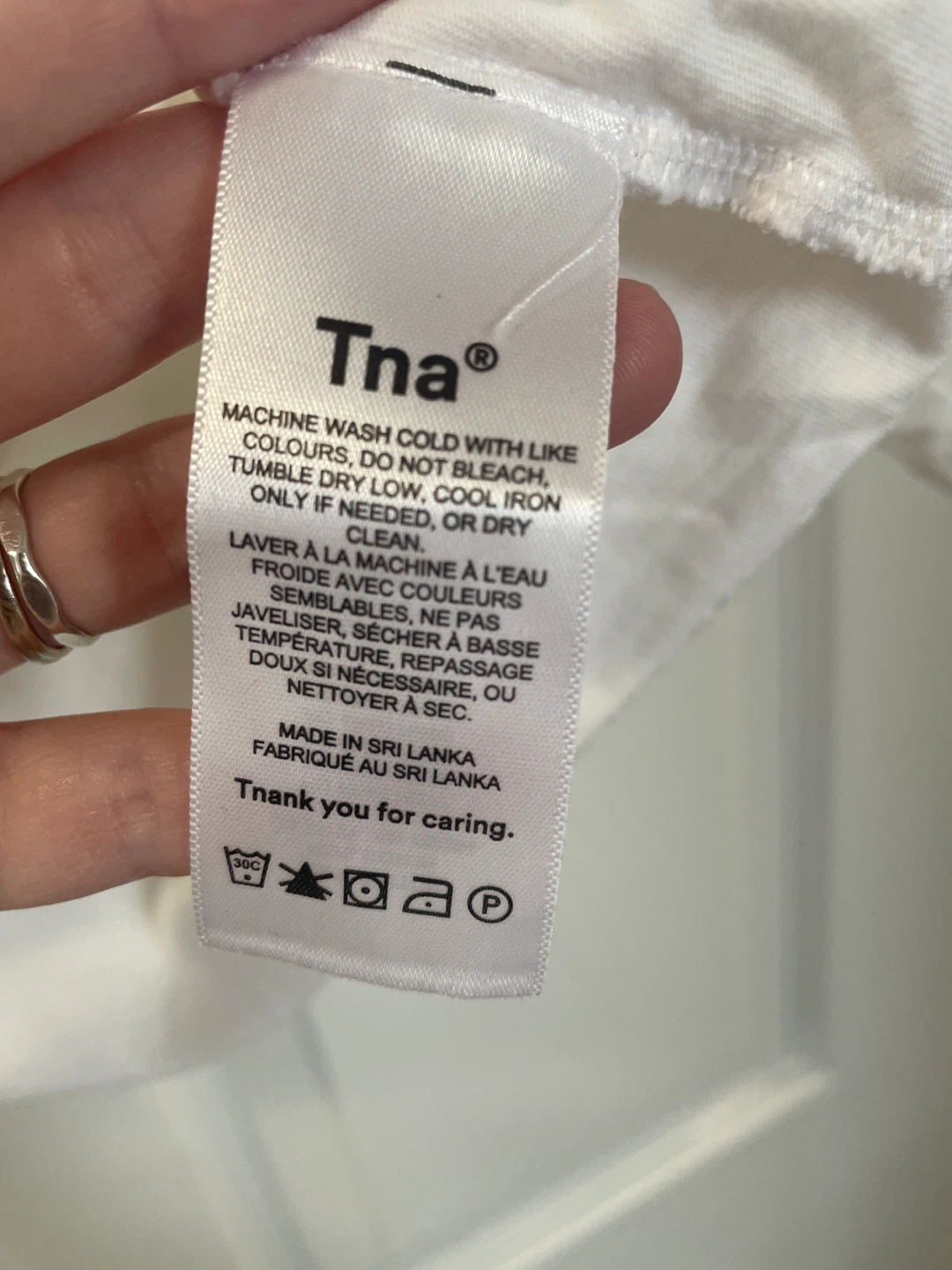 Tna White Cropped T-Shirt 2XS - photo 5