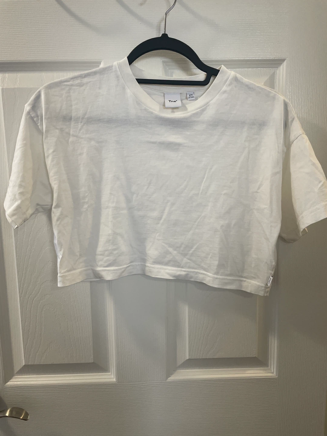 Tna White Cropped T-Shirt 2XS