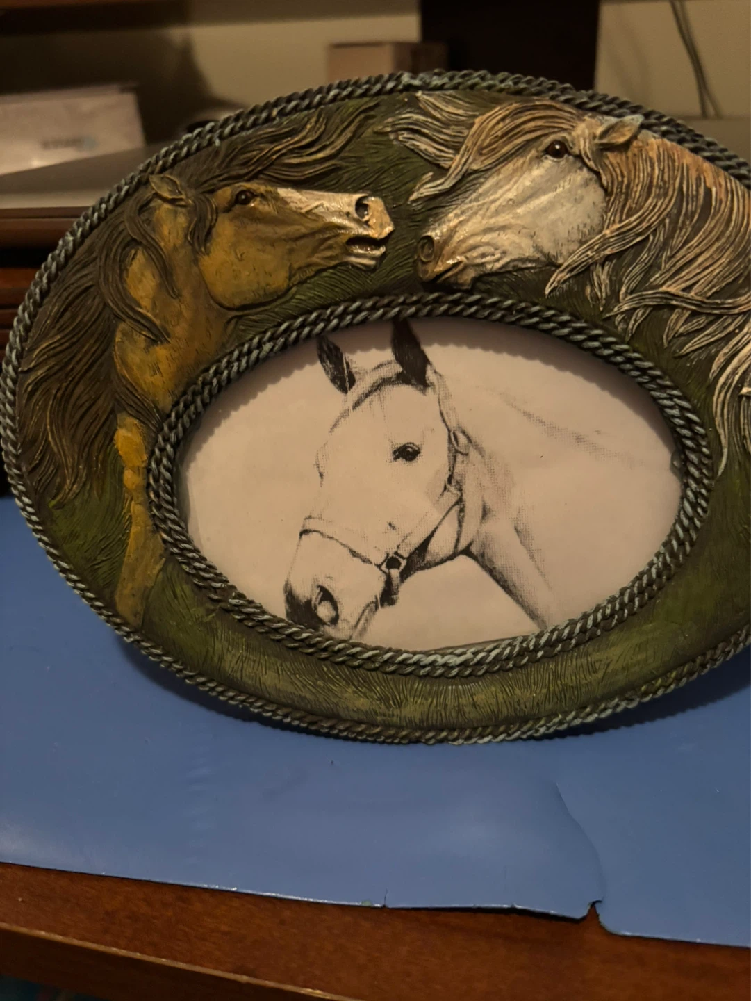 Enesco Oval Horse Picture Frame